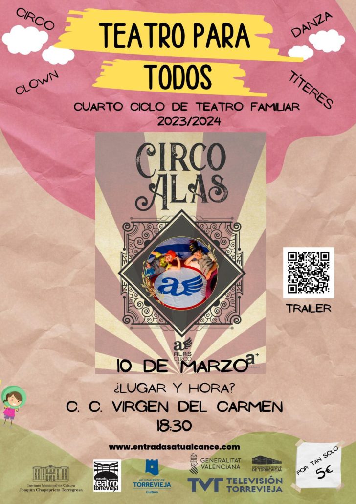 CARTEL TEATRO PARA TODOS CIRCO ALAS