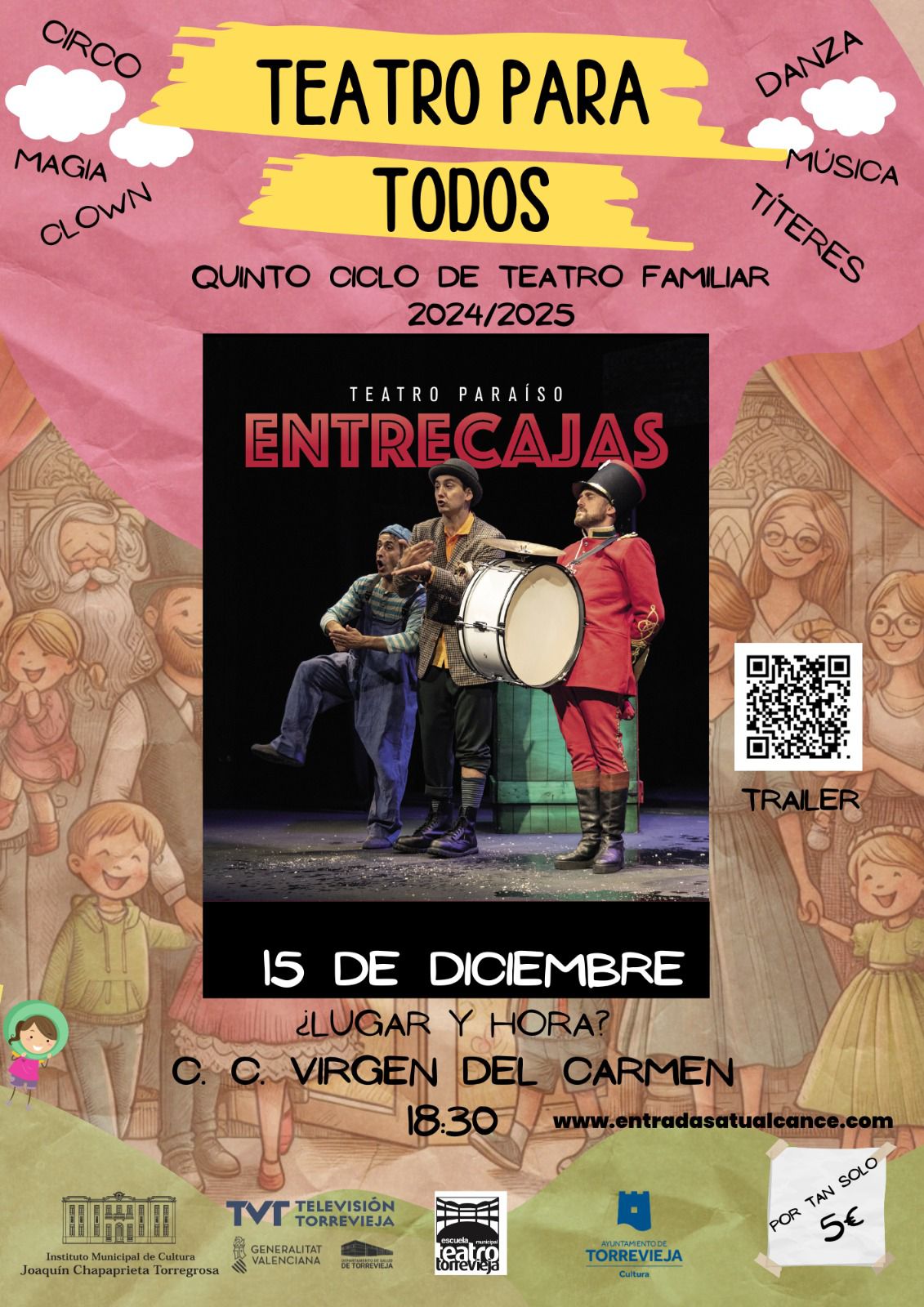 CARTEL ENTRECAJAS TEATRO PARA TODOS