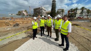 EL ALCALDE Y EL CONSELLER DE INFRAESTRUCTURAS VISITAN LAS OBRAS DEL RECINTO PORTUARIO 6