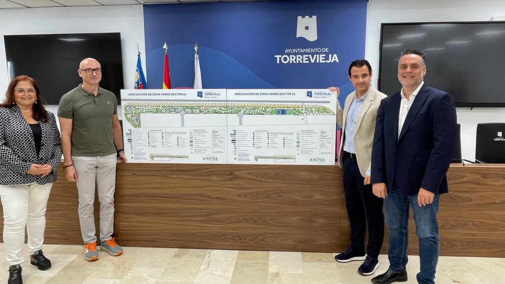 EL ALCALDE PRESENTA LA CREACIÓN DE LA NUEVA ZONA VERDE DEL SECTOR 25 QUE COMENZARÁ A EJECUTARSE EL PRÓXIMO 11 DE NOVIEMBRE 2