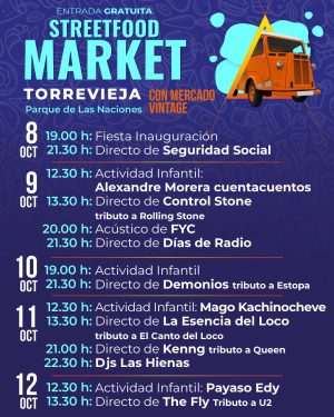 STREET FOOD MARKET 2025 PROGRAMACIÓN STREET FOOD MARKET 2025 PROGRAMACIÓN
