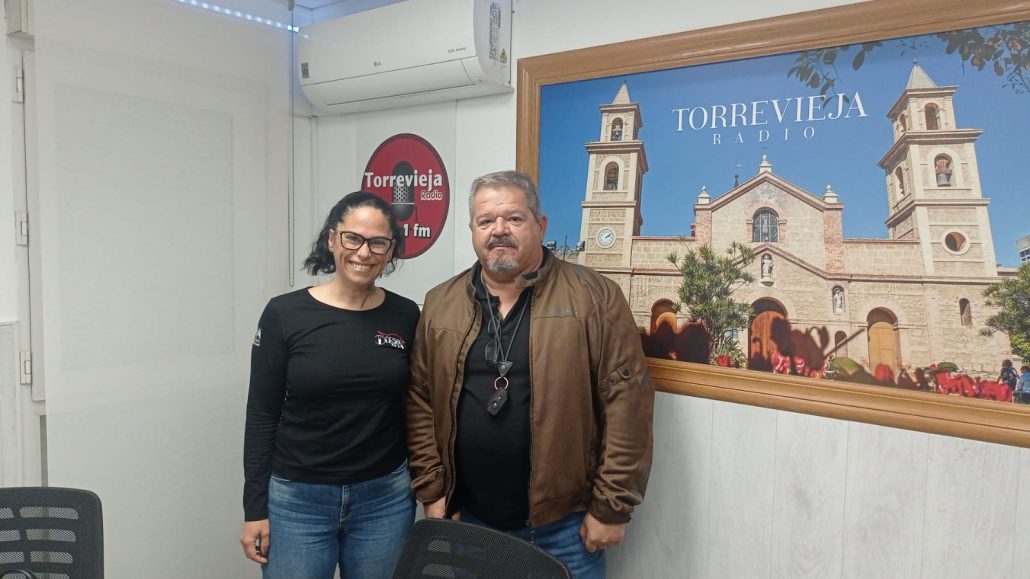 Maria Bernabeú presidenta de Dorsal Zero y Juan Antonio Rodríguez Hernández